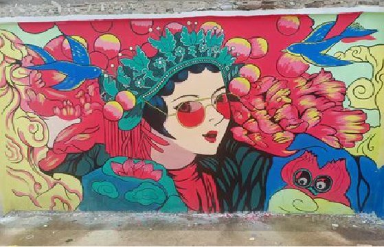 黄平墙体彩绘-网红墙