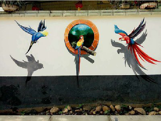 黄平视觉错位-3D墙绘设计