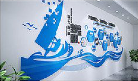 黄平海浪主题文化墙如何设计？