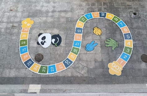 黄平地面游戏彩绘