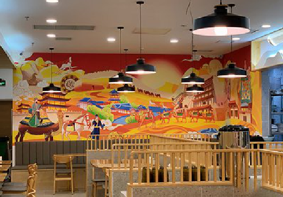 黄平商业空间彩绘介绍。